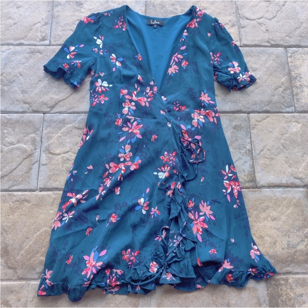 Lulu's floral wrap dress
